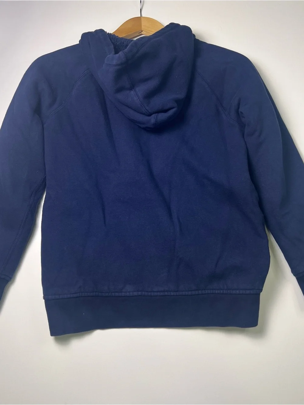GAP Kids Navy Zip-Up Hoodie Sherpa Lined Size XL Cozy Unisex
